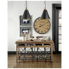 Fenton Black W/Antiqued Gold Accents Pendant Light Lifestyle Image Feature
