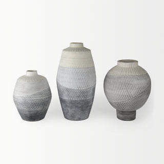 Blume Off-White w/ Gray Textured Vase Alternative Image