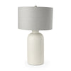 Cato Cream Base W/White Shade Table Lamp Main Image