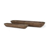 Athena Extra Large Medium Brown Reclaimed Wood Trays Main Image
