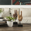 Saxum Natural Wooden Carved Hang Loose Hand Lifestyle Image Feature
