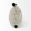 Krystal Cream/Black Pom Pom Decorative Pillow Cover Alternate Image
