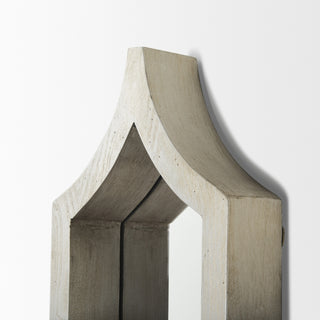 Tamanar Champagne Wood Frame Mirror Alternative Image