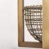 Kiley Warm Wood Basket Lantern Pendant Light Alternative Image