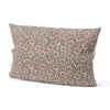Jayne Beige w/ Merlot Print Linen Lumbar Decorative Pillow Cover Main Image