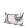 Jenna Cream w/ Black Print Linen Lumbar Decorative Pillow Cover Main Image