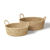 Ayanna Deep Nesting Seagrass Baskets w/ Handles Main Image