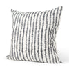 Jenna Cream w/ Black Print Linen Square Decorative Pillow Cover Main Image