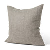 Jacklyn Grey Linen Square Decorative Pillow Cover Main Image