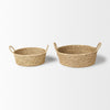Ayanna Deep Nesting Seagrass Baskets w/ Handles Alternate Image