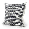 Jolie Cream w/ Black Print Linen Square Decorative Pillow Cover Main Image