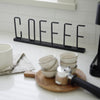 Coffee Black Metal Sign Lifestyle Image Feature