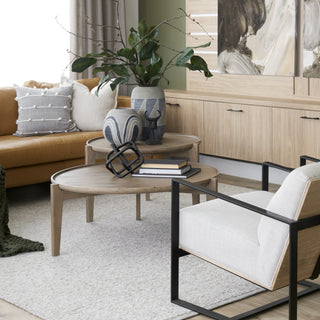 Cove Small Brown/White Ceramic Vase Lifestyle Image Feature