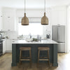 Campanile Brown Whicker Pendant Light Lifestyle Image Feature