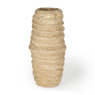Kamli Small Beige Paper Mache Vase Main Image