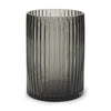 Dawn Short Smokey Black Glass Vase Main Image