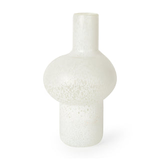 Heket Tall White Glass Vase Main Image