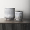 Squally Black/Brown Glass Ombre Textured Small Vase Lifestyle Image Feature