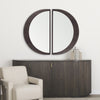 Celeste Dark Brown Wood Large Mirror Lifestyle Image