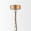 Rhone Gold Metal and Wood Beaded Chandelier Alternative Image