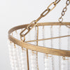 Rhone Gold Metal and Wood Beaded Chandelier Alternative Image