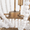 Rhone Gold Metal and Wood Beaded Chandelier Alternative Image