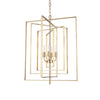 Colleen Antiqued Gold Metal 4-Light Chandelier Main Image
