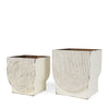 Medina Off White w/ Gold Antiquing Metal Planters Main Image