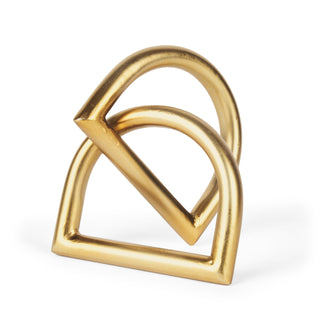 Locke Small Matte Gold Metal Decorative Object Main Image