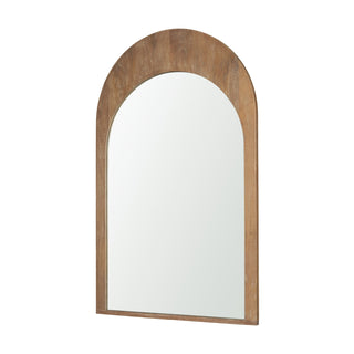 Celeste Light Brown Wood Medium Arched Mirror Main Image