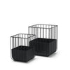 Verna Matte Black Wire Cage Metal Planters Main Image