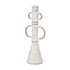 Ziva Large Distressed White Metal Sculptural Object Main Image