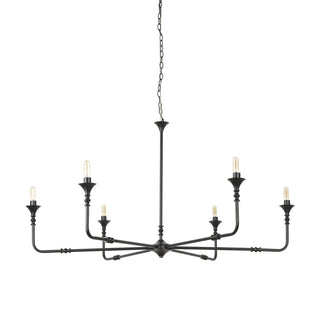 Gabriel Large Matte Black Chandelier Main Image