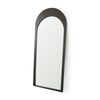 Celeste Dark Brown Wood Arched Floor Mirror Main Image