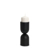 Qamra Short Black Metal Pillar Candle Holder Main Image