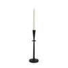 Qwin Matte Black Cast Aluminum Tall Candle Holder Main Image