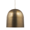 Sanne Antiqued Gold Metal w/ Silver Foil Large Pendant Light Main Image