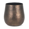 Quade Large Textured Gold Metal Planter Main Image