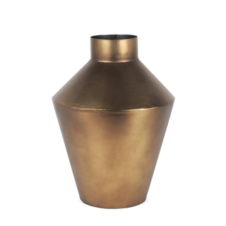 Perrin Small Brushed Gold Metal Decorative Vase Main Image