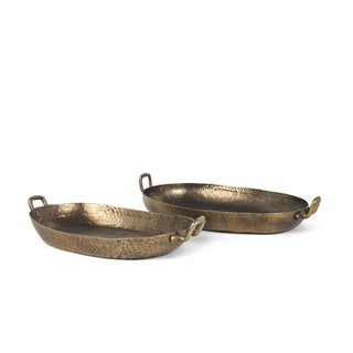 Pama Hammered Gold Metal Decorative Trays Main Image