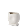 Darian Small Textured Matte White Ceramic Vase Main Image