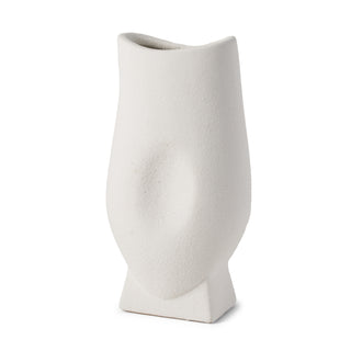Darian Tall Textured Matte White Ceramic Vase Main Image