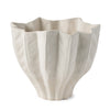 Daria Textured White Sculptural Ceramic Bowl Main Image