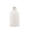 Tisha Small White W/ Terracotta Distressing Metal Vase Main Image