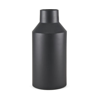 Tosca Tall Matte Black Metal Vase Main Image