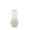 Tovah Small Textured White w/ Gold Metal Vase Main Image