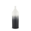 Townley Small White w/ Black Ombre Metal Vase Main Image