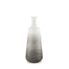 Toru Medium White w/ Grey Ombre Metal Vase Main Image