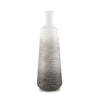 Toru Tall White w/ Grey Ombre Metal Vase Main Image