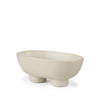 Tyren Cream Glazed Decorative Oblong Ceramic Bowl Main Image
